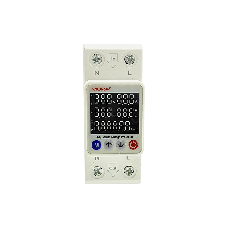 2P Smart Voltage Protector Type M Penki skaitmeniniai ekranai